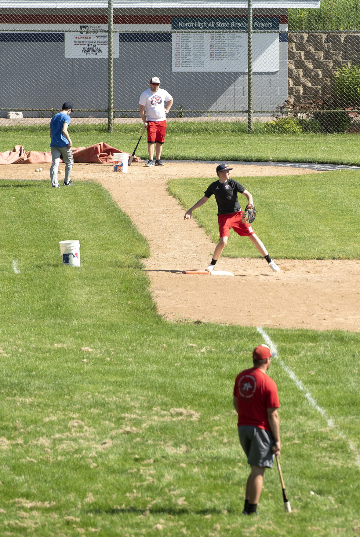 COVID-19 North baseball practice